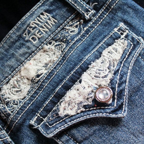 Zenim Denim Jr/ Misses Capri Jean Size 0 - Picture 8 of 13